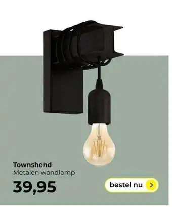 Lampidee Townshend metalen wandlamp aanbieding