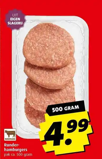 Boni Runderhamburgers aanbieding