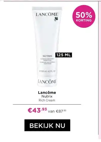 ICI Paris XL Lancome Nutrix Rich Cream 125 ml aanbieding