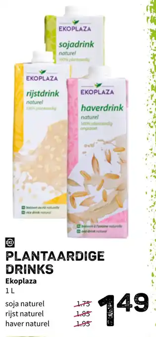 Ekoplaza Plantaardige drinks 1L aanbieding