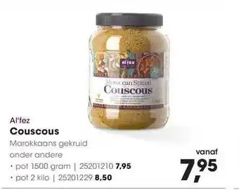 HANOS Al'fez Couscous Marokkaans Gekruid aanbieding