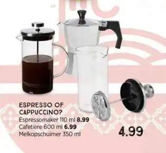 Xenos Espresso of Cappuccino Melkopschuimer 350 ml aanbieding