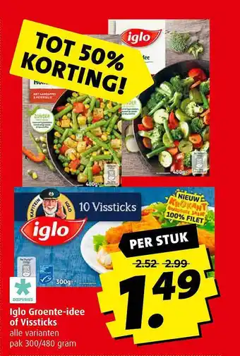 Boni Igo Groente-Idee Of Vissticks Tot aanbieding