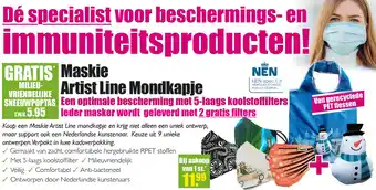 Gezond & Wel Maskie Artist Line Mondkapje aanbieding