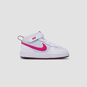 Nike court borough mid 2 sneakers wit/roze kinderen aanbieding bij  Aktiesport