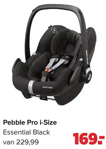 Baby-Dump Pebble Pro i-Size Essential Black aanbieding