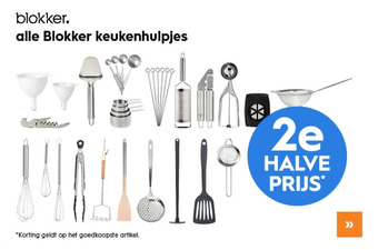 Blokker alle keukenhulpjes aanbieding