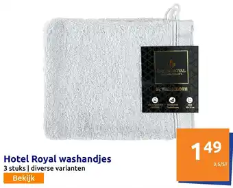 Action Hotel Royal Washandjes 3st aanbieding