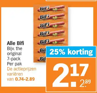 Albert Heijn Alle Bifi aanbieding