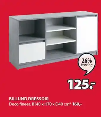 Jysk Billund dressoir aanbieding