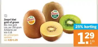 Albert Heijn Zespri kiwi gold of groen aanbieding