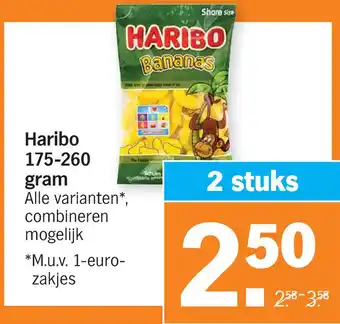 Albert Heijn Haribo 175-260 gram aanbieding