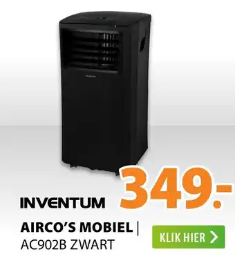 Expert INVENTUM Airco's mobiel | AC902B zwart aanbieding