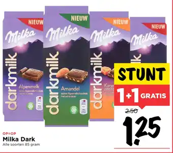 Vomar Voordeelmarkt Milka Dark aanbieding