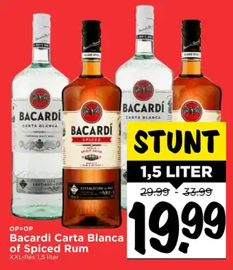 Vomar Voordeelmarkt Bacardi Carta Blanca of Spiced Rum aanbieding