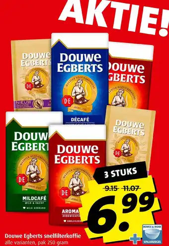 Boni Douwe Egberts snelfilterkoffie aanbieding