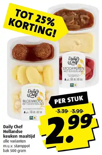 Boni Daily Chef Hollandse keuken maaltijd aanbieding