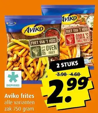 Boni Aviko frites aanbieding