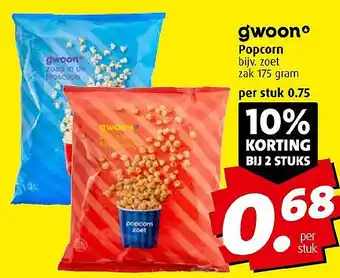 Boni Popcorn aanbieding