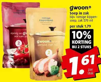 Boni Soep in zak aanbieding