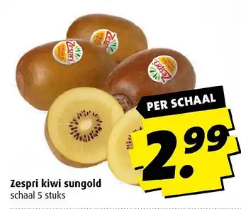 Boni Zespri kiwi sungold aanbieding