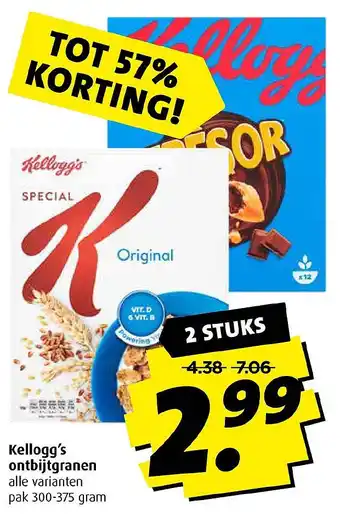 Boni Kellogg's ontbijtgranen aanbieding