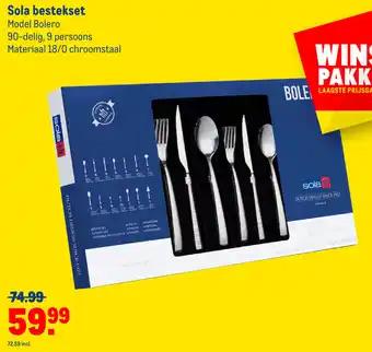 Makro Sola bestekset aanbieding