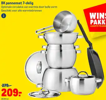 Makro Bk pannenset 7-delig aanbieding