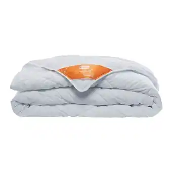 fonQ Silvana comfort light oranje zomerdekbed 260 x 220 cm aanbieding