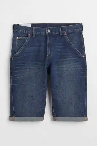 H&M H&m h & m - denim short - regular fit - blauw aanbieding