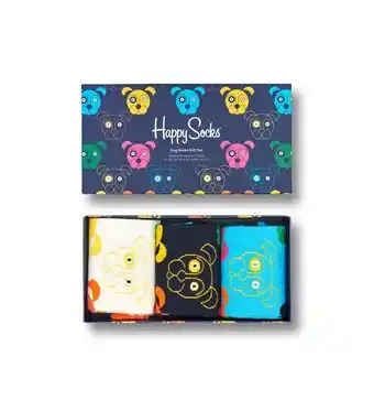 Happy Socks Happy socks 3-pack mixed dog socks gift set aanbieding