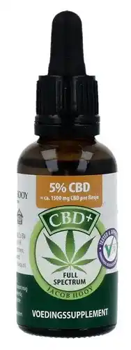 Holland & Barrett Jacob hooy cbd olie 5% (30ml) aanbieding