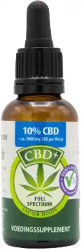 Holland & Barrett Jacob hooy cbd olie 10% (30ml) aanbieding