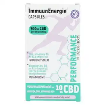 Holland & Barrett Jacob hooy performance immuunenergie capsules 10mg cbd (30 capsules) aanbieding