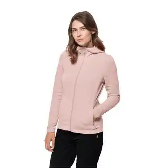 Jack Wolfskin Jack wolfskin modesto hooded jacket women fleecejack dames s purper light blush aanbieding