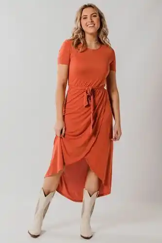 Le Ballon Object maxi-jurk rood 23031011 aanbieding