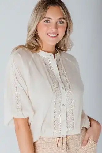 Le Ballon Tramontana blouse licht zand c12-04-301 aanbieding