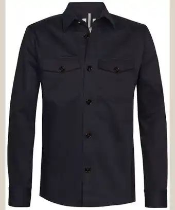 Profuomo Profuomo heren navy overshirt aanbieding