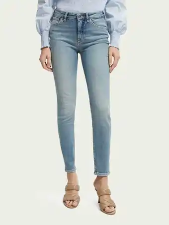 Scotch & Soda Scotch & soda haut high-rise skinny jeans - blauw soul aanbieding