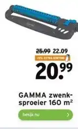 GAMMA Gamma zwenksproeier 160 m² aanbieding