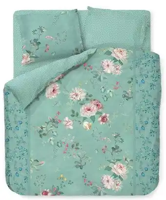 Beddengoed.com Pip studio pip studio dekbedovertrek tokyo bouquet green-lits-jumeaux (240 x 200/220 cm) aanbieding