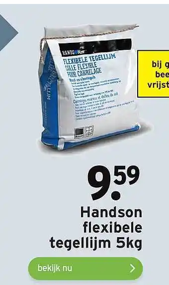 GAMMA Handson flexibele tegellijm 5kg aanbieding