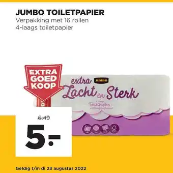 Jumbo Jumbo toiletpapier aanbieding