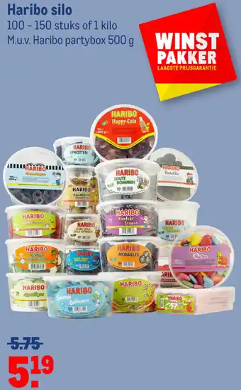 Makro Haribo silo 500g aanbieding