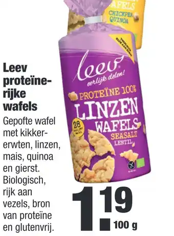 ALDI Leev proteïne- rijke wafels aanbieding