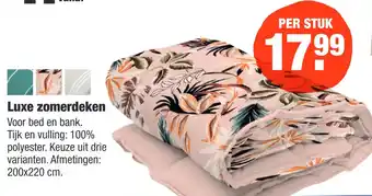 ALDI Luxe zomerdeken aanbieding