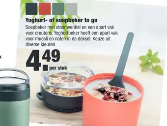 ALDI Yoghurt- of soepbeker to go aanbieding