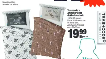 ALDI Trashcode x Animal Planet dekbedovertrek CO aanbieding