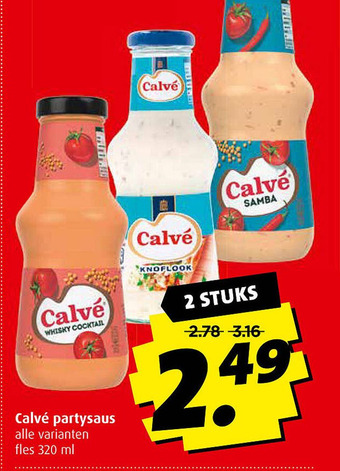 Boni Calvé partysaus aanbieding