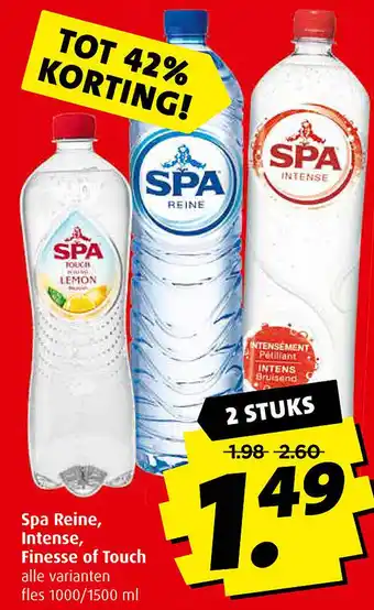 Boni Spa reine, intense, finesse of touch aanbieding